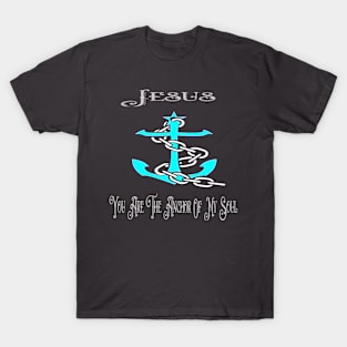 Jesus My Anchor Design T-Shirt